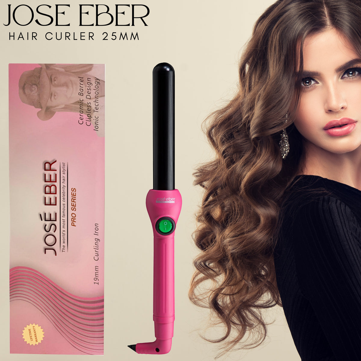 Hair Straightener Jose Eber 25mm Curling Wand Jose Eber Ceramic