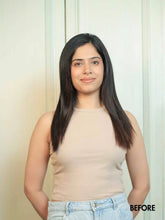 Load image into Gallery viewer, Natural Human Hair Clip in Extension Three Set Volumizer (Straight Texture) 100g