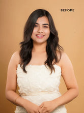 Load image into Gallery viewer, Natural Human Hair Clip in Extension Three Set Volumizer (Wavy Texture) 100g