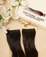 Load image into Gallery viewer, Natural Human Hair Clip in Extension Three Set Volumizer (Wavy Texture) 100g