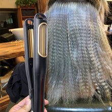 Load image into Gallery viewer, Ion Automatic Crimping Hair Iron Tourmaline Ceramic Rippled Barrels, Auto Rotating