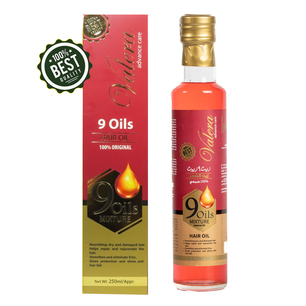 Valera 9 oil in 1  Organic Hair Oil 250ml