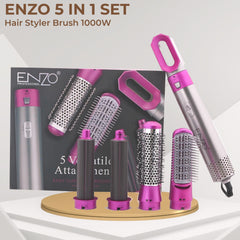 ENZO 5 In 1 Interchangeable Hair Dryer & Volumizing Brush