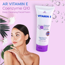 Load image into Gallery viewer, Ar Vitamin E Coenzyme Q10 Deep Cleansing Facial Foam 190ml
