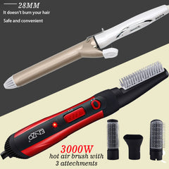 Enzo Hair Brush ( 3000W )With Rozia Curler 28mm