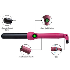 Ceramic Professional Curling Iron 25mm With Free Gloves