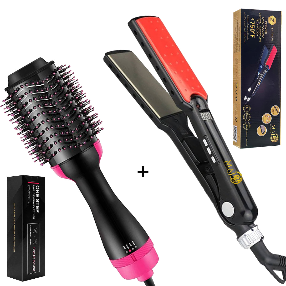 MAJ Straightener 750F With Free One Step Brush