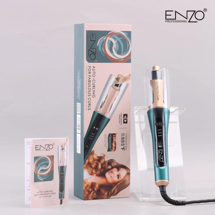 ENZO Automatic Ceramic Rotating Curler 985F Professional Rose Air Spin N Curl