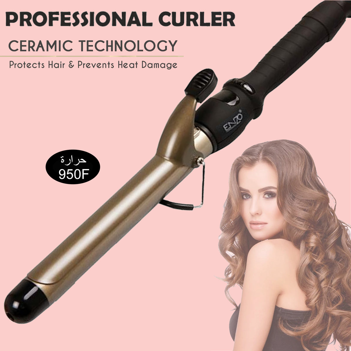 Enzo Professional Ceramic Hair Curler 950F Trendbendersbh