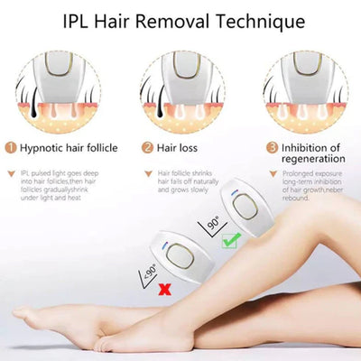 Hair Removal Pro Men Women Machine Innza Flash Laser Window Epilator Device Permanent Painless No Battery Electric Depilator